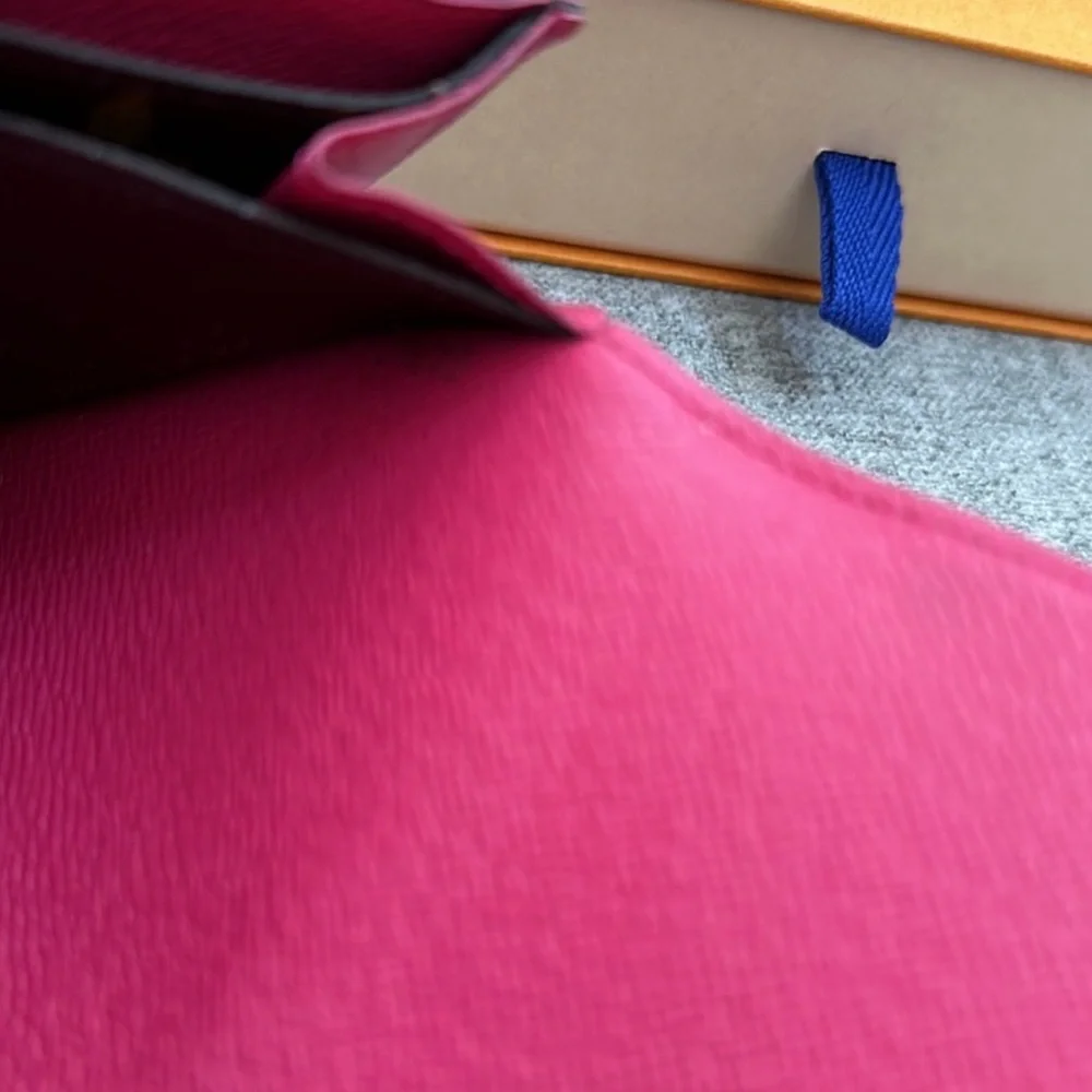 Louis Vuitton Long Wallet Portefeuille Emilie Brown Monogram with Pink Accents - Picture 11 of 13
